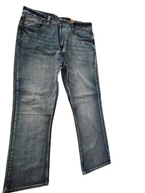 Pants Flypaper Boot Cut Jeans W38 L32 Distressed Fade Y2K Skater Denim Mens